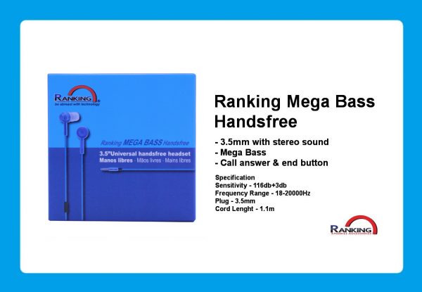 Ranking mega bass handsfree / headset - Image 2